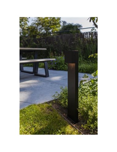 Poste de Luz exterior LED GEMINI XK 3000K/4000K negro/antracita