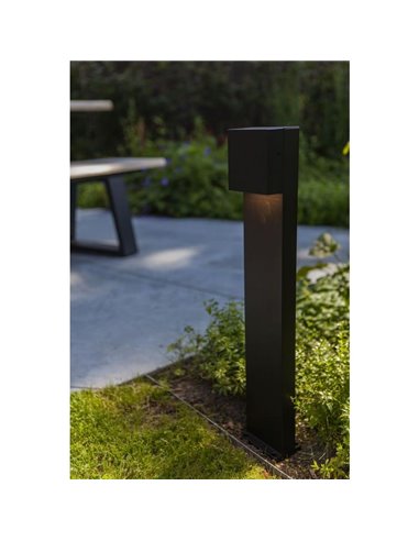 Poste de Luz exterior LED GEMINI XK 3000K/4000K negro/antracita