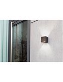 Aplique de pared exterior GEMINI MINI 3000K antracita