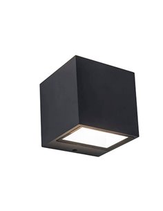 Aplique de pared exterior GEMINI MINI 4000K negro mate