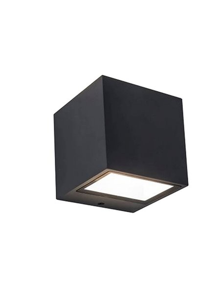 Aplique de pared exterior GEMINI MINI 4000K negro mate
