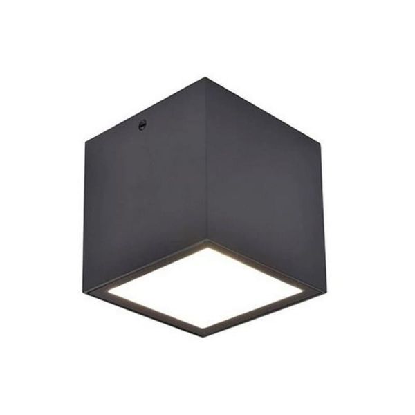 Plafonnier carré GEMINI anthracite 4000K