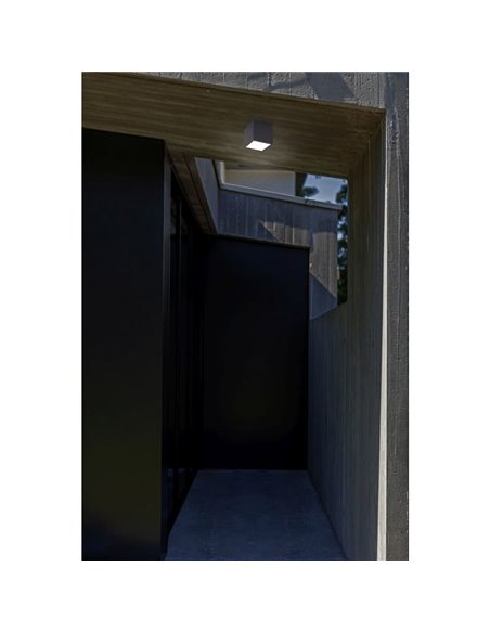 Plafonnier carré GEMINI anthracite 4000K