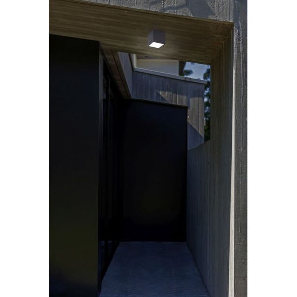 Plafonnier carré GEMINI anthracite 4000K