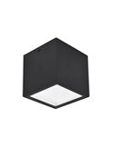 Plafón de techo cuadrado GEMINI negro  3000K