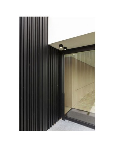 Plafonnier carré GEMINI noir 3000K