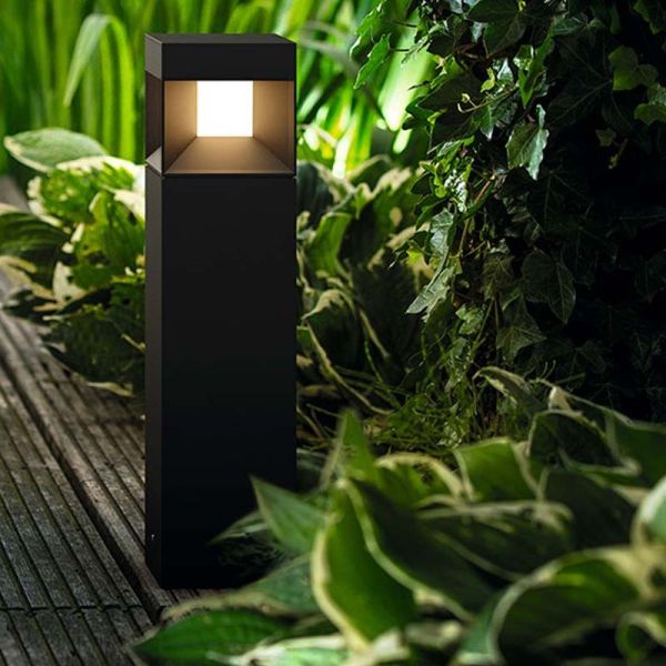 Luminária de parede Philips Parterre preta Philips LED Outdoor preta | Leon Leds-Led ...
