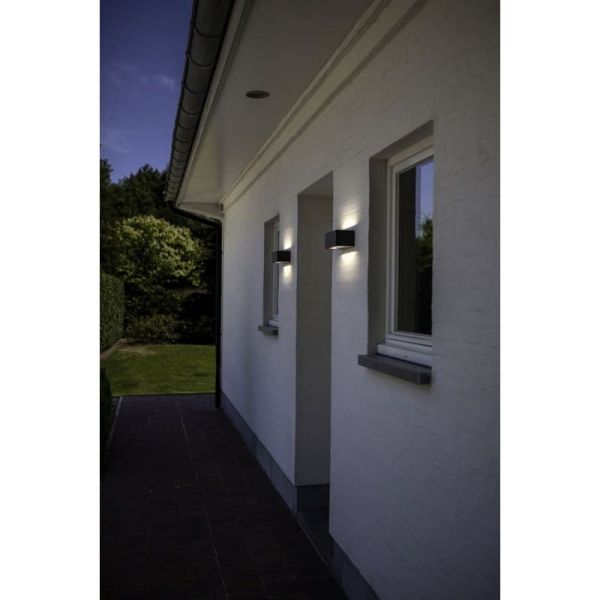 Aplique de pared exterior GEMINI M 4000K/3000K antracita/mate