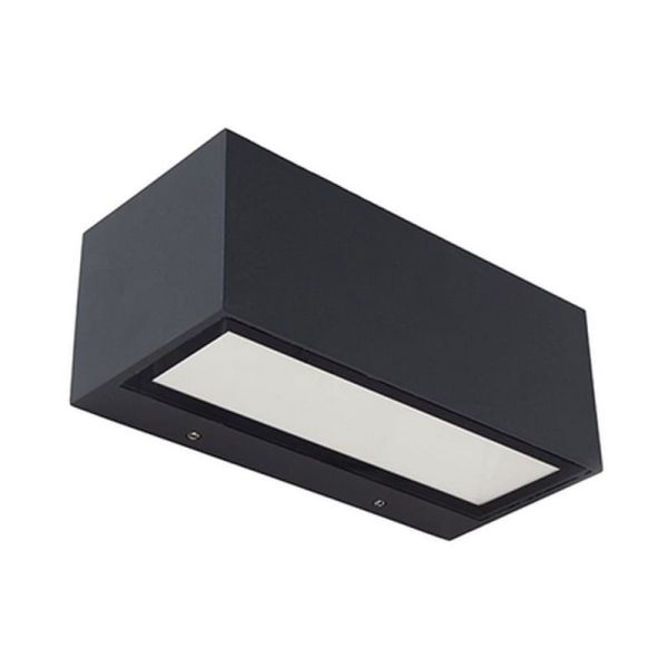 Aplique de pared exterior GEMINI M 4000K/3000K antracita/mate