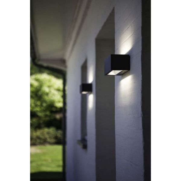 Aplique de pared exterior GEMINI M 4000K/3000K antracita/mate