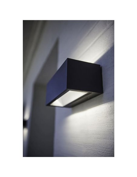 Aplique de pared exterior GEMINI M 4000K/3000K antracita/mate