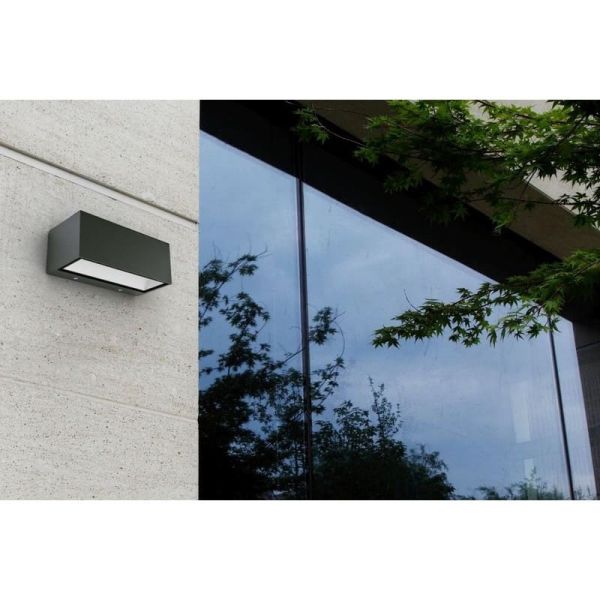 Aplique de pared exterior GEMINI M 4000K/3000K antracita/mate