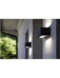 Aplique de pared exterior GEMINI M 4000K/3000K antracita/mate