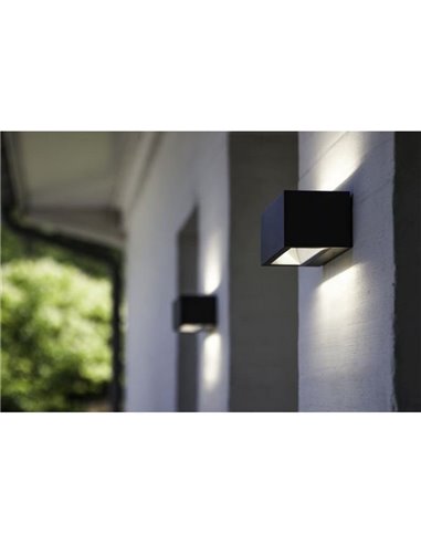 Arandela exterior GEMINI M 4000K/3000K antracite/mate