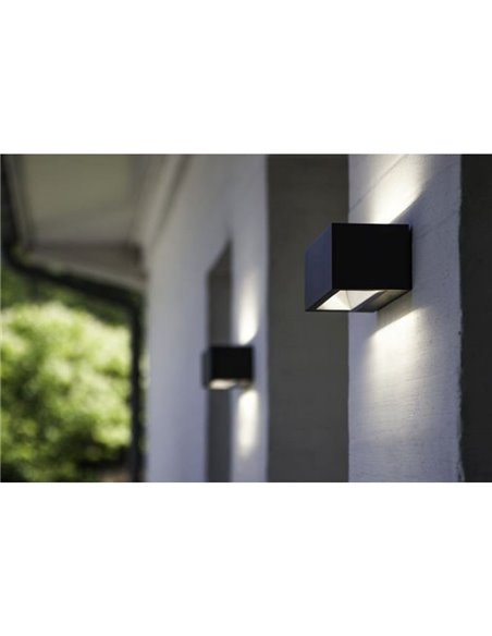 Arandela exterior GEMINI M 4000K/3000K antracite/mate