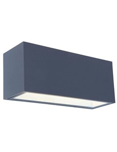 Aplique de pared exterior GEMINI L 4000K antracita 30x12x10,8cm