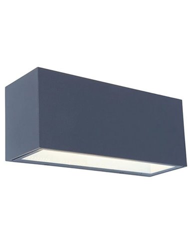 Aplique de pared exterior GEMINI L 4000K antracita 30x12x10,8cm