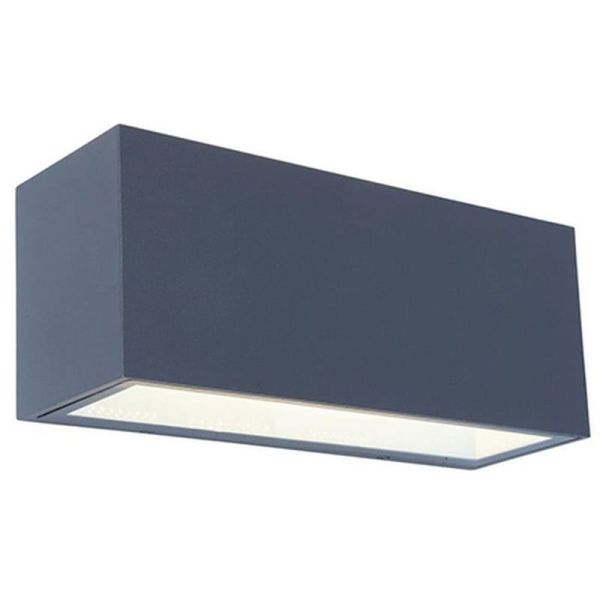 Aplique de pared exterior GEMINI L 4000K antracita 30x12x10,8cm