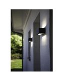 Aplique de pared exterior GEMINI L 4000K antracita 30x12x10,8cm
