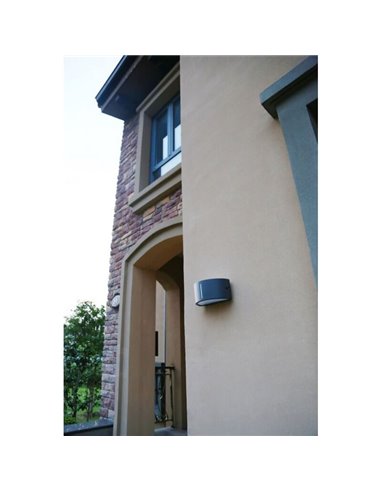 Aplique com iluminação LED ascendente e descendente BONN E27 antracite/ixox