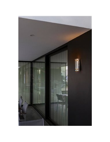 Aplique de pared resistente a climas extremos RAN 14W 2xGU10 galvanizada