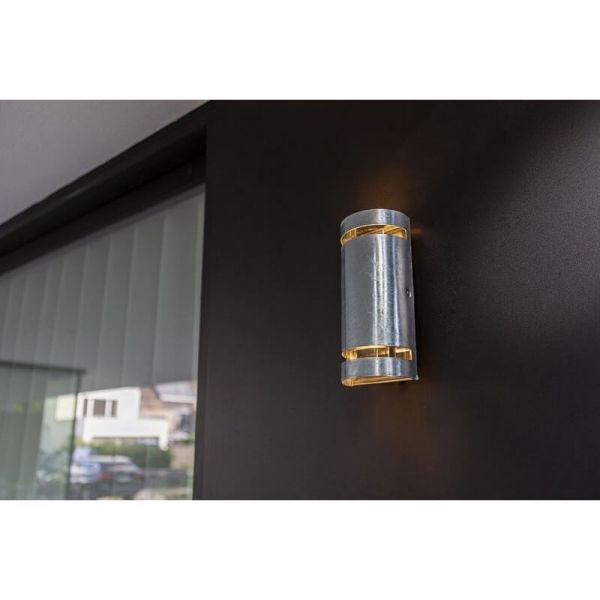 Aplique de pared resistente a climas extremos RAN 14W 2xGU10 galvanizada