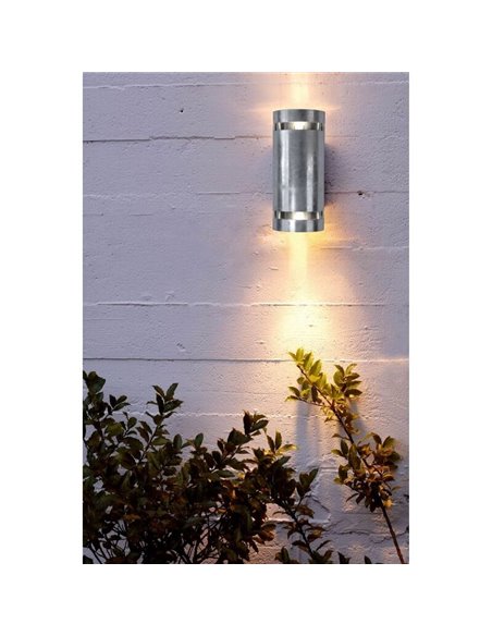 Aplique de pared resistente a climas extremos RAN 14W 2xGU10 galvanizada