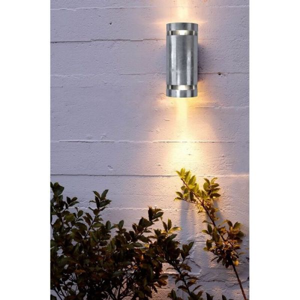 Aplique de pared resistente a climas extremos RAN 14W 2xGU10 galvanizada