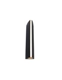 Aplique pared exterior LEO negro luz arriba y abajo +tira led en el frente 14,5W 3000K
