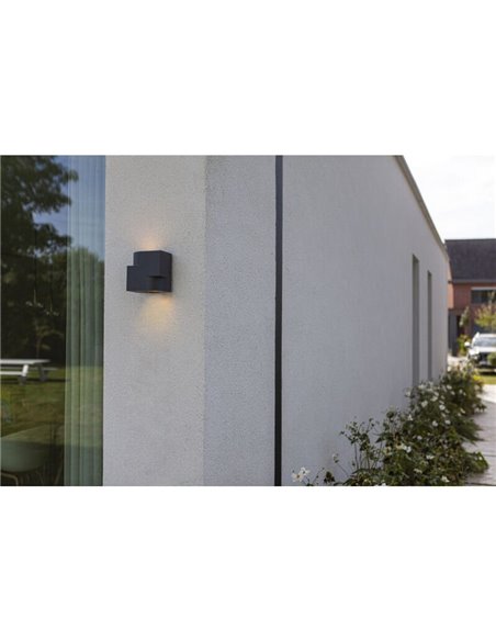 Aplique de pared up&down MARBO con diseño geométrico 2xGU10