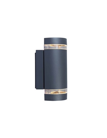 Aplique para exterior FOCUS con luz GU10 arriba y abajo 138º inox/antracita