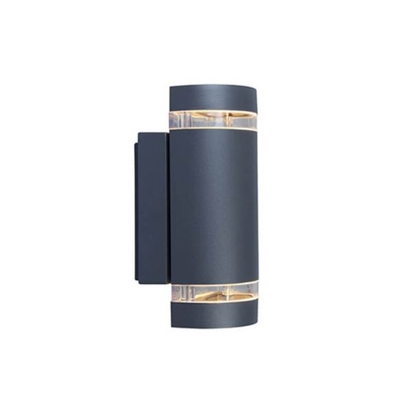 Applique d'extérieur FOCUS avec lumière GU10 haut et bas 138º acier inoxydable/anthracite