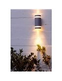 Aplique para exterior FOCUS con luz GU10 arriba y abajo 138º inox/antracita