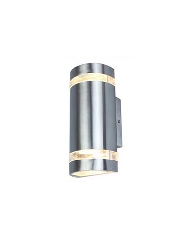Aplique para exterior FOCUS con luz GU10 arriba y abajo 138º inox/antracita