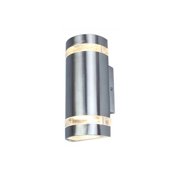 Applique d'extérieur FOCUS avec lumière GU10 haut et bas 138º acier inoxydable/anthracite