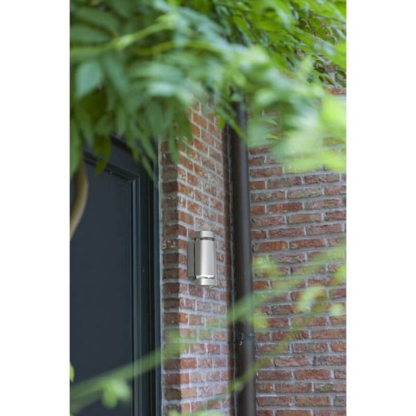 Applique d'extérieur FOCUS avec lumière GU10 haut et bas 138º acier inoxydable/anthracite