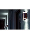 Applique d'extérieur FOCUS avec lumière GU10 haut et bas 138º acier inoxydable/anthracite