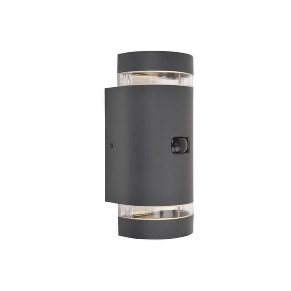 Aplique alta resistencia exterior FOCUS con sensor de movimiento GU10 antracita