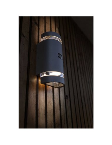 Aplique alta resistencia exterior FOCUS con sensor de movimiento GU10 antracita