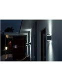 Aplique FOCUS con sensor crepuscular "Dusk to Dawn"  GU10 negro mate/antracita