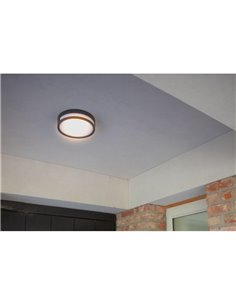 Aplique de exterior LED ROLA negro 13W 3000K mate/antracita
 2