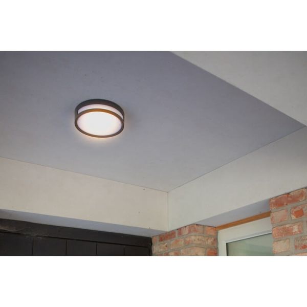 Aplique de exterior LED ROLA negro 13W 3000K mate/antracita
