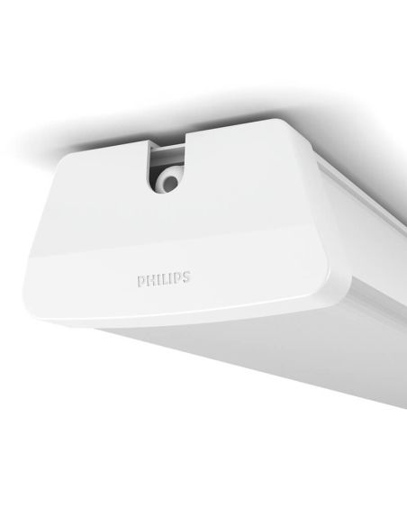 Plafonnier rectangulaire décoratif IP65 très puissant 120Cm blanc LED 5 300Lm IP65 50W Aqualine Philips | LéonLeds