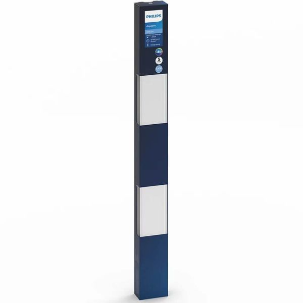 Plafon decorativo retangular IP65 muito potente 120Cm branco LED 5.300Lm IP65 50W Aqualine Philips | LeonLeds