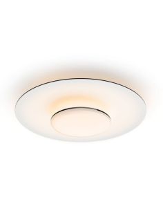 Plafon redondo LED GARNET preto e branco Ø50cm | LeonLeds