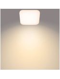 Plafón cuadrado LED para techo MAUVE Ø26cm | LeonLeds