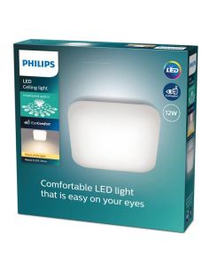Plafón cuadrado LED para techo MAUVE Ø26cm | LeonLeds 2