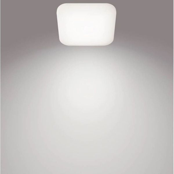 Plafón cuadrado LED de techo MAUVE Ø26cm 12W 4000K IP20 | LeonLeds