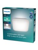 Plafón cuadrado LED de techo MAUVE Ø26cm 12W 4000K IP20 | LeonLeds