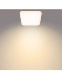 Plafón cuadrado LED para techo MAUVE Ø26cm 24W 2700K IP20 | LeonLeds
